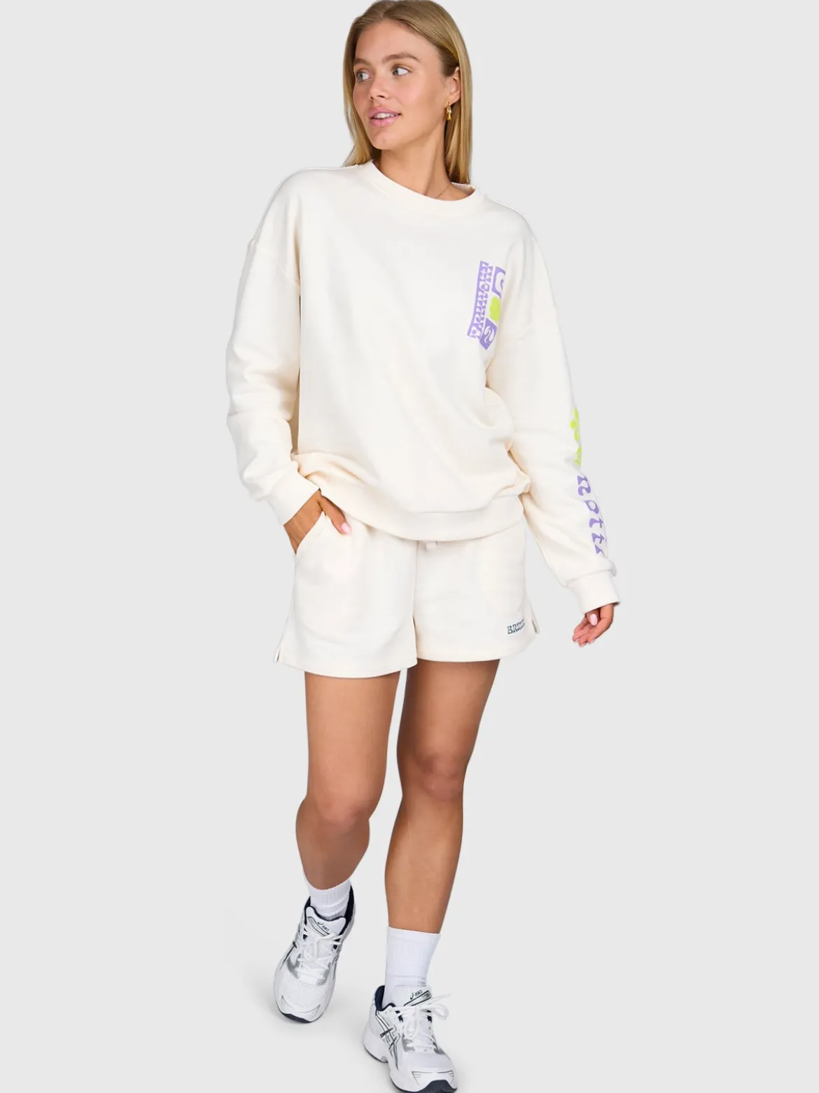 Milly Dames Sweat Short | Cream
