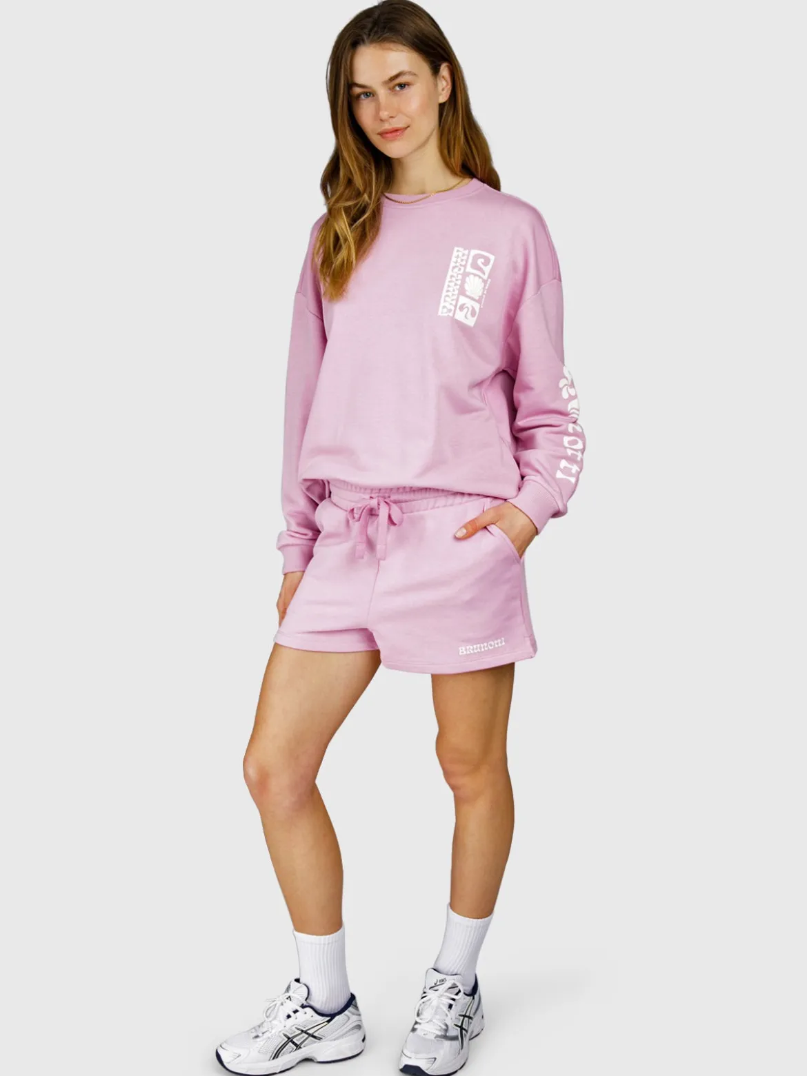 Milly Dames Sweat Short | Mauve Mist