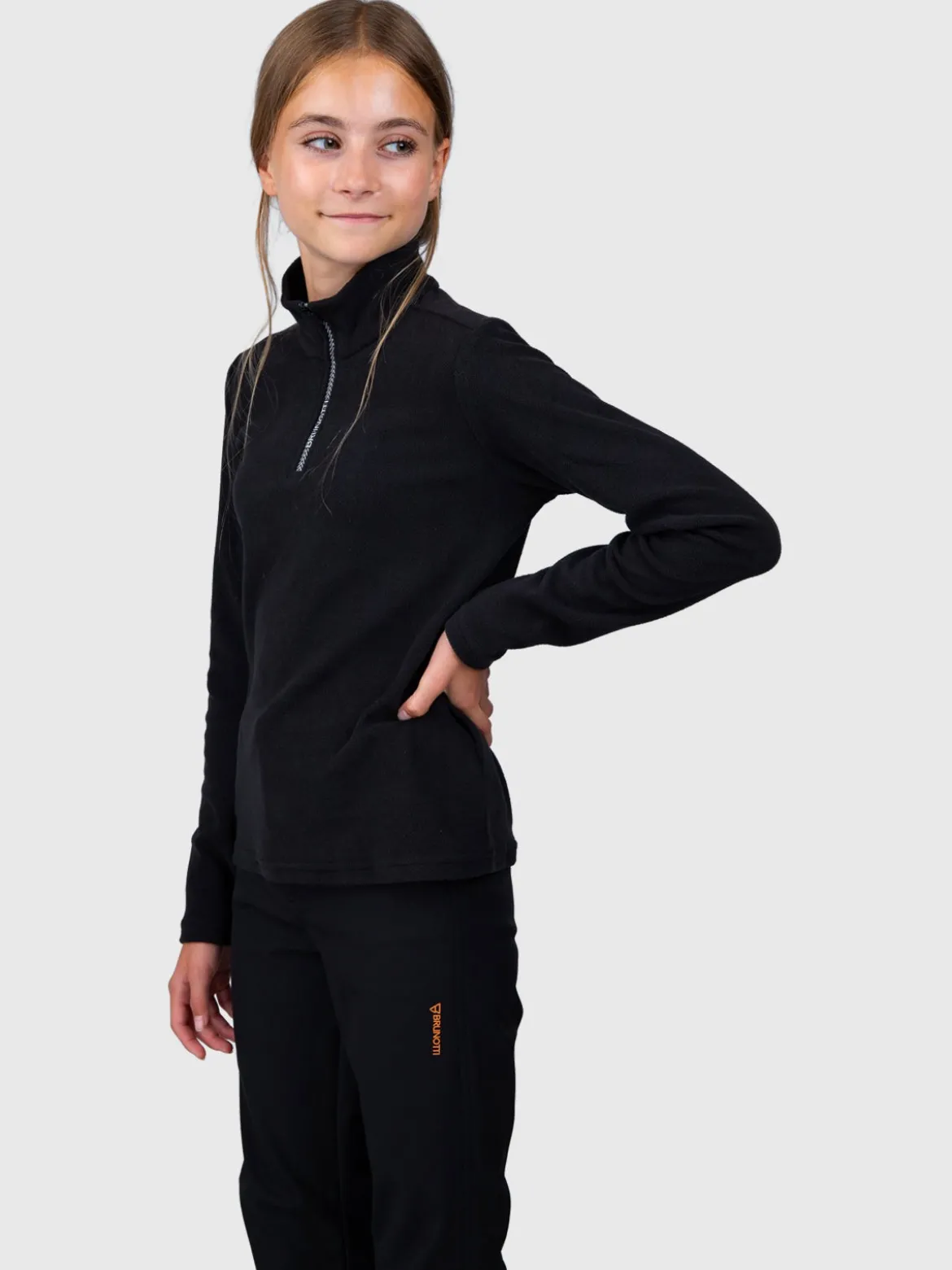 Mismy Girls Snow Fleece | Black