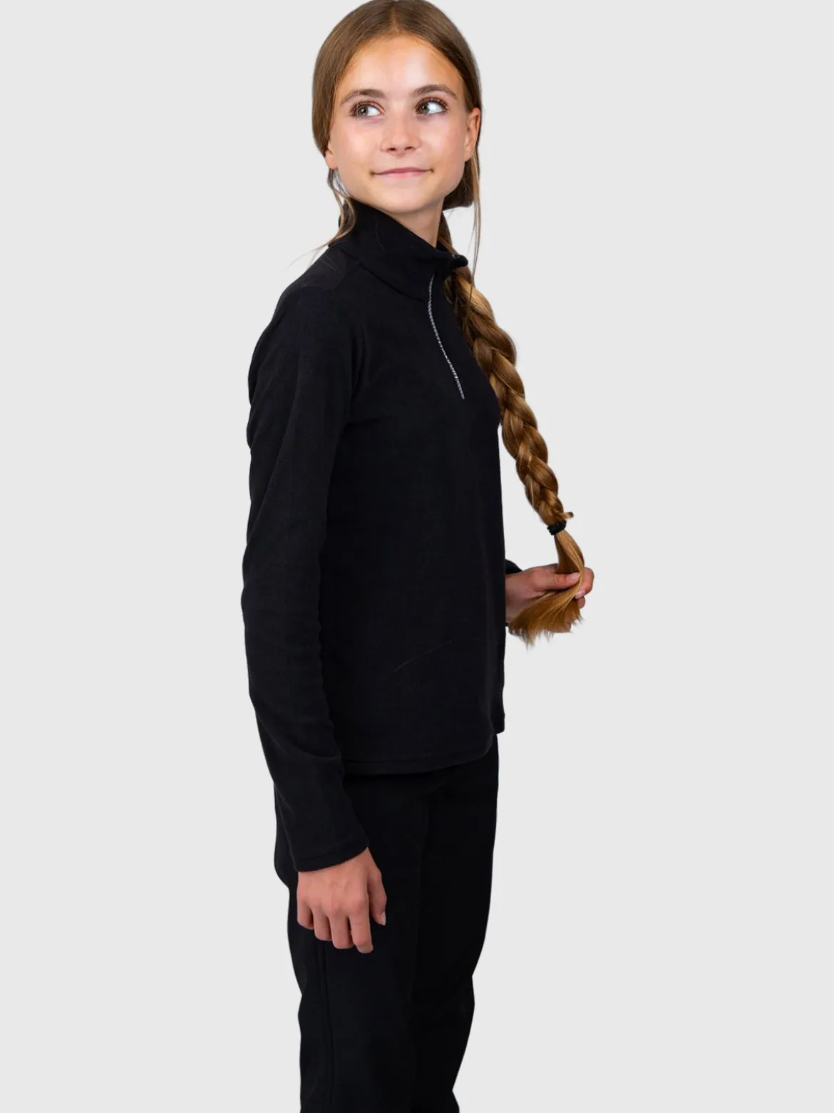 Mismy Girls Snow Fleece | Black