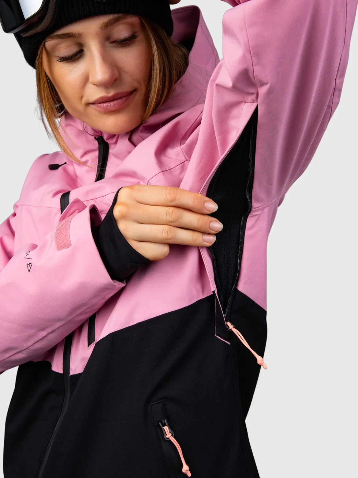 Montacia Dames Ski Jas | Dusty Pink