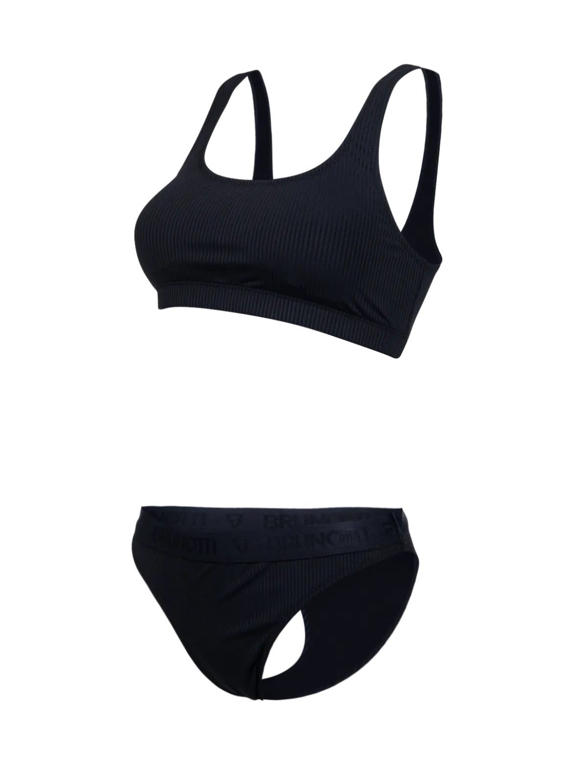 Mylara-Rib Dames Bikini | Zwart