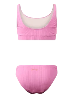 Myla-Rib Mädchen Sport Bikini Set | Violet