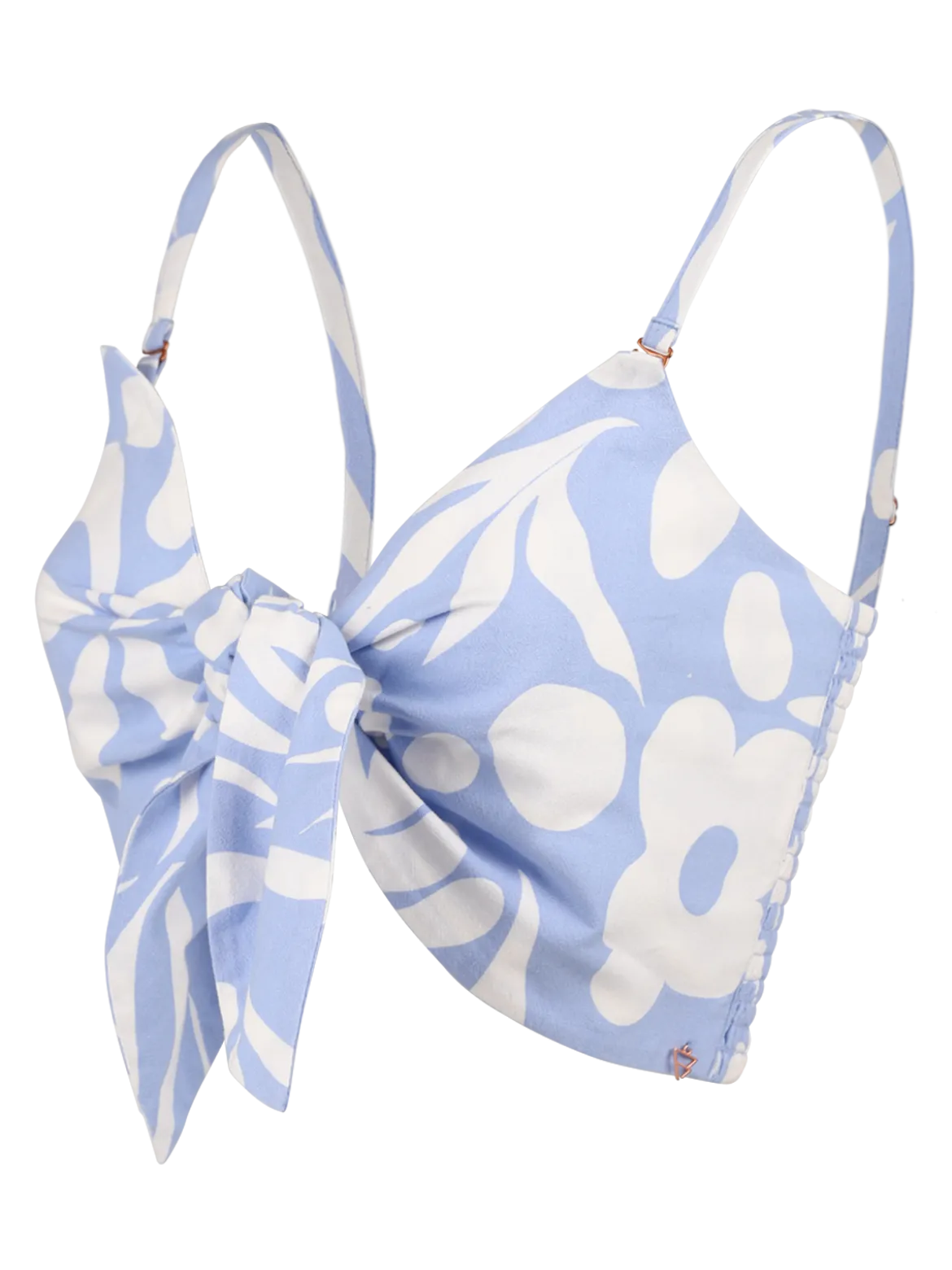 Nadine-Swirl Dames Top | Bluebell