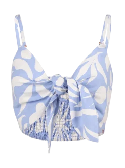 Nadine-Swirl Dames Top | Bluebell