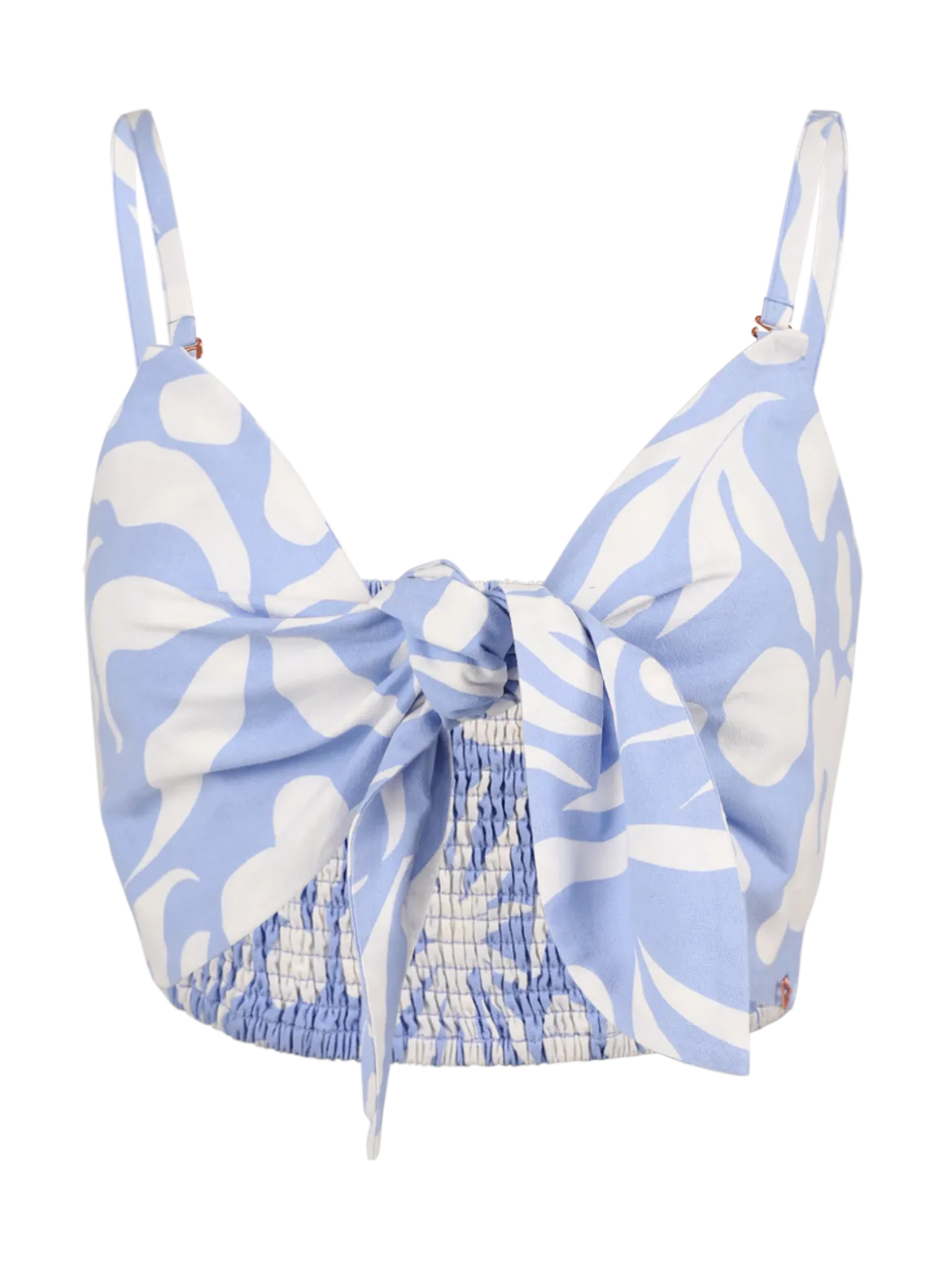 Nadine-Swirl Dames Top | Bluebell