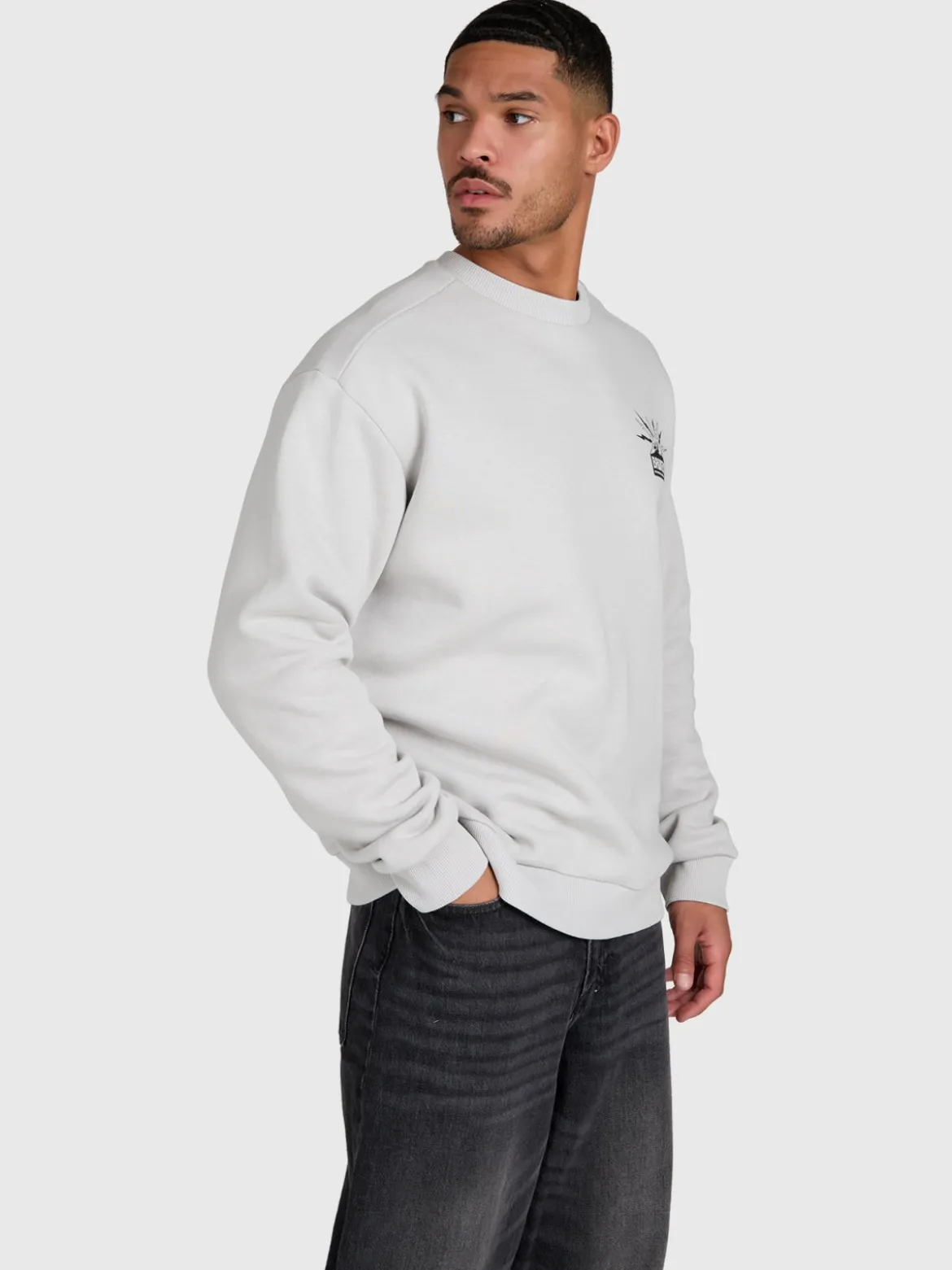 Naldo Men Sweater | Soft Grey