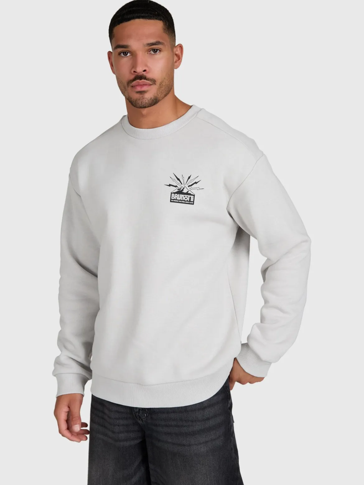 Naldo Men Sweater | Soft Grey