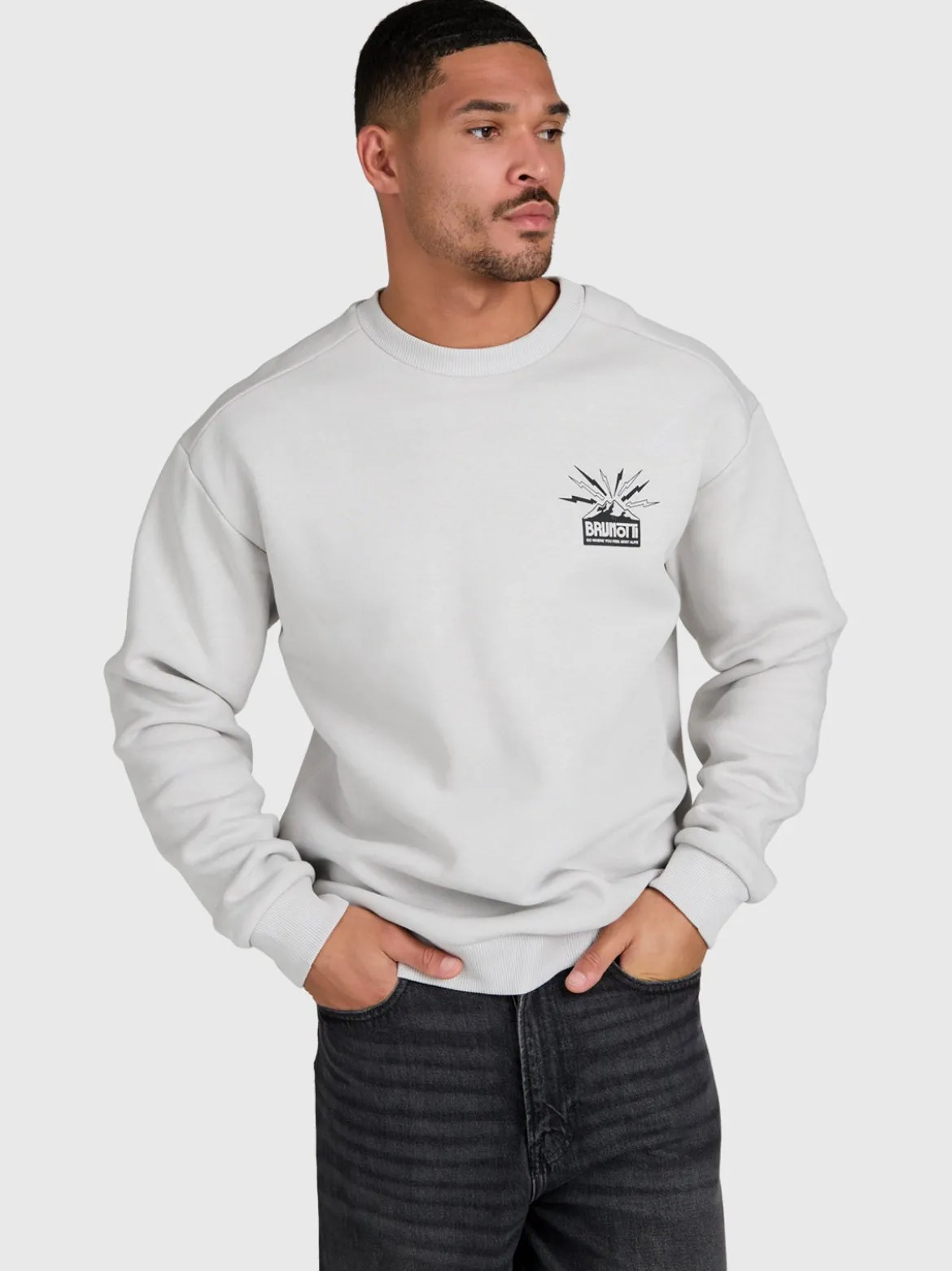 Naldo Men Sweater | Soft Grey