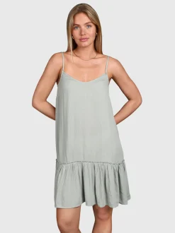 Nami Dames Jurk | Aqua Grey