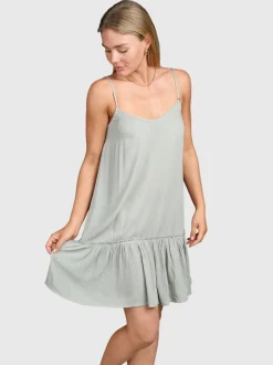 Nami Dames Jurk | Aqua Grey