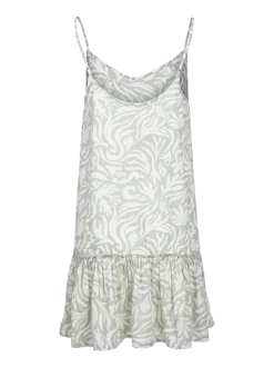 Nami-Print Dames Dress | Aqua Grey