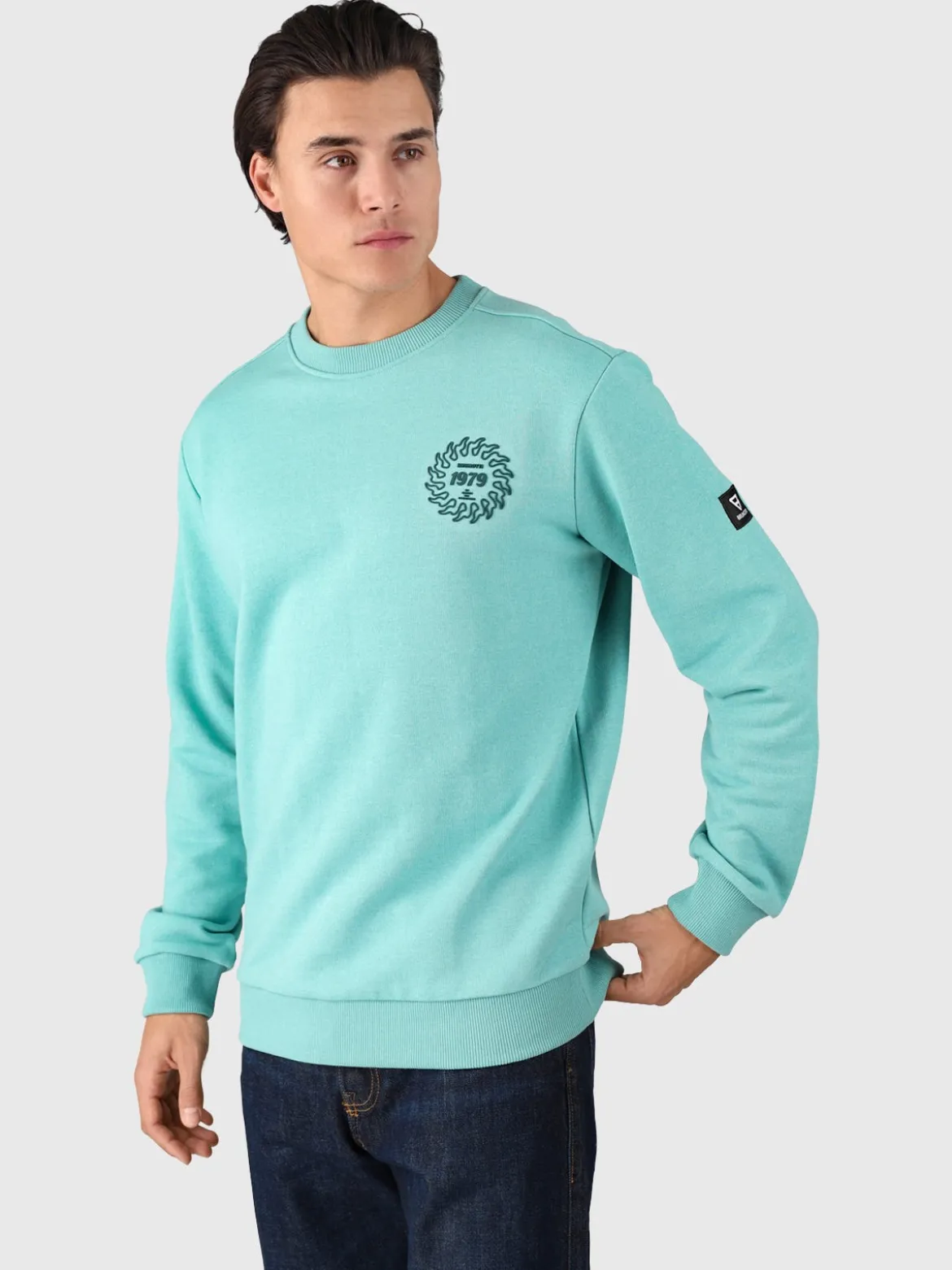 Naval Heren Sweater | Bottle Green