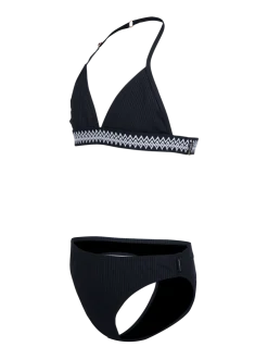 Nelle-Rib Meisjes Bikini | Zwart