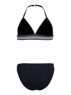 Nelle-Rib Meisjes Bikini | Zwart