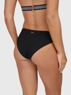 Nell-Rib Dames Bikini Broekje | Zwart