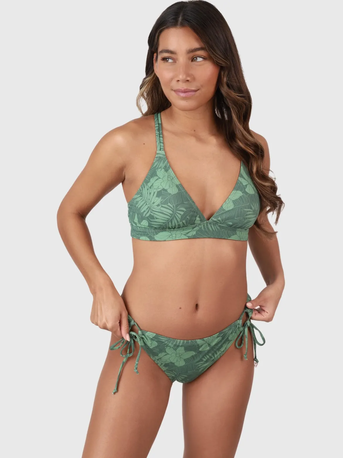 Nolestina-Leaf Dames Bikinibroekje | Juniper