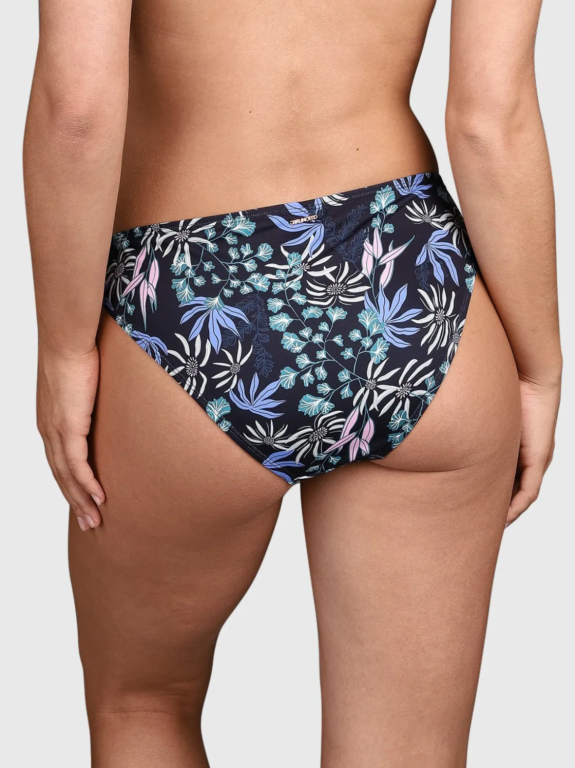 Nolestina-Print Dames Bikini Broekje | Zwart