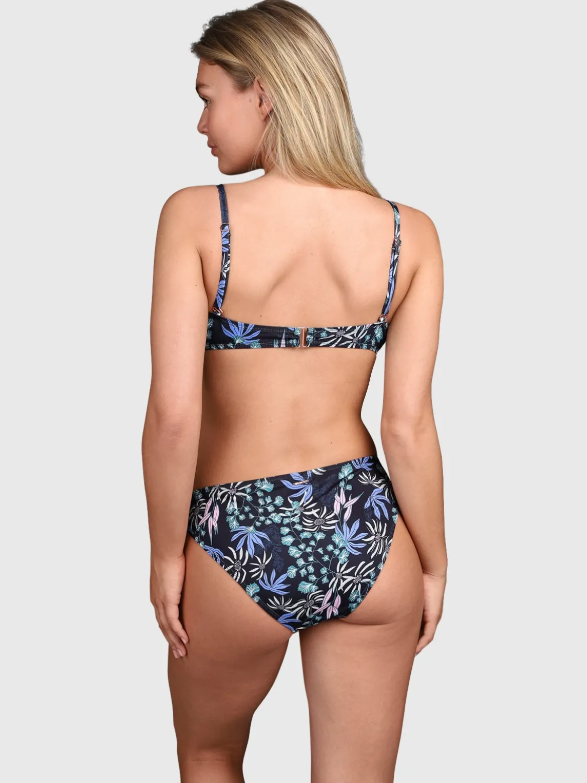 Nolestina-Print Dames Bikini Broekje | Zwart