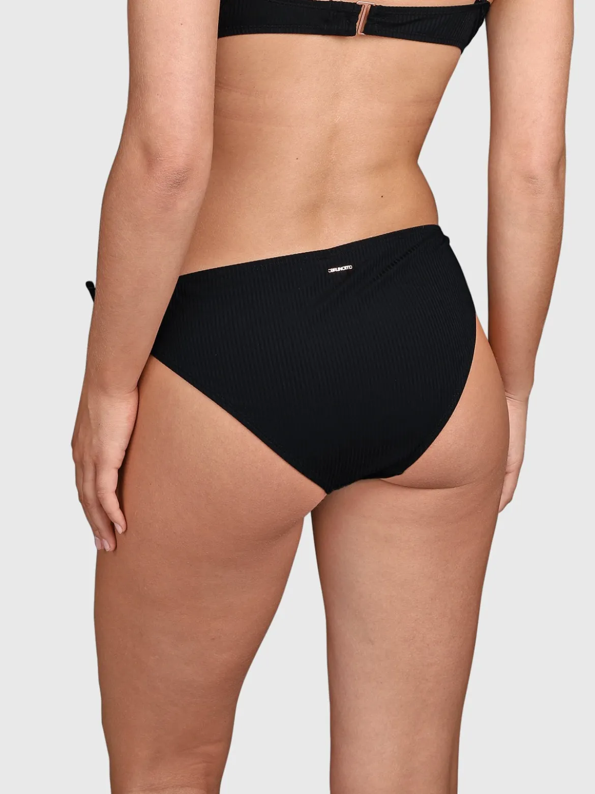 Nolestina-Rib Dames Bikini Broekje | Zwart