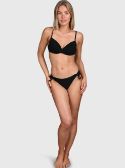 Nolestina-Rib Dames Bikini Broekje | Zwart