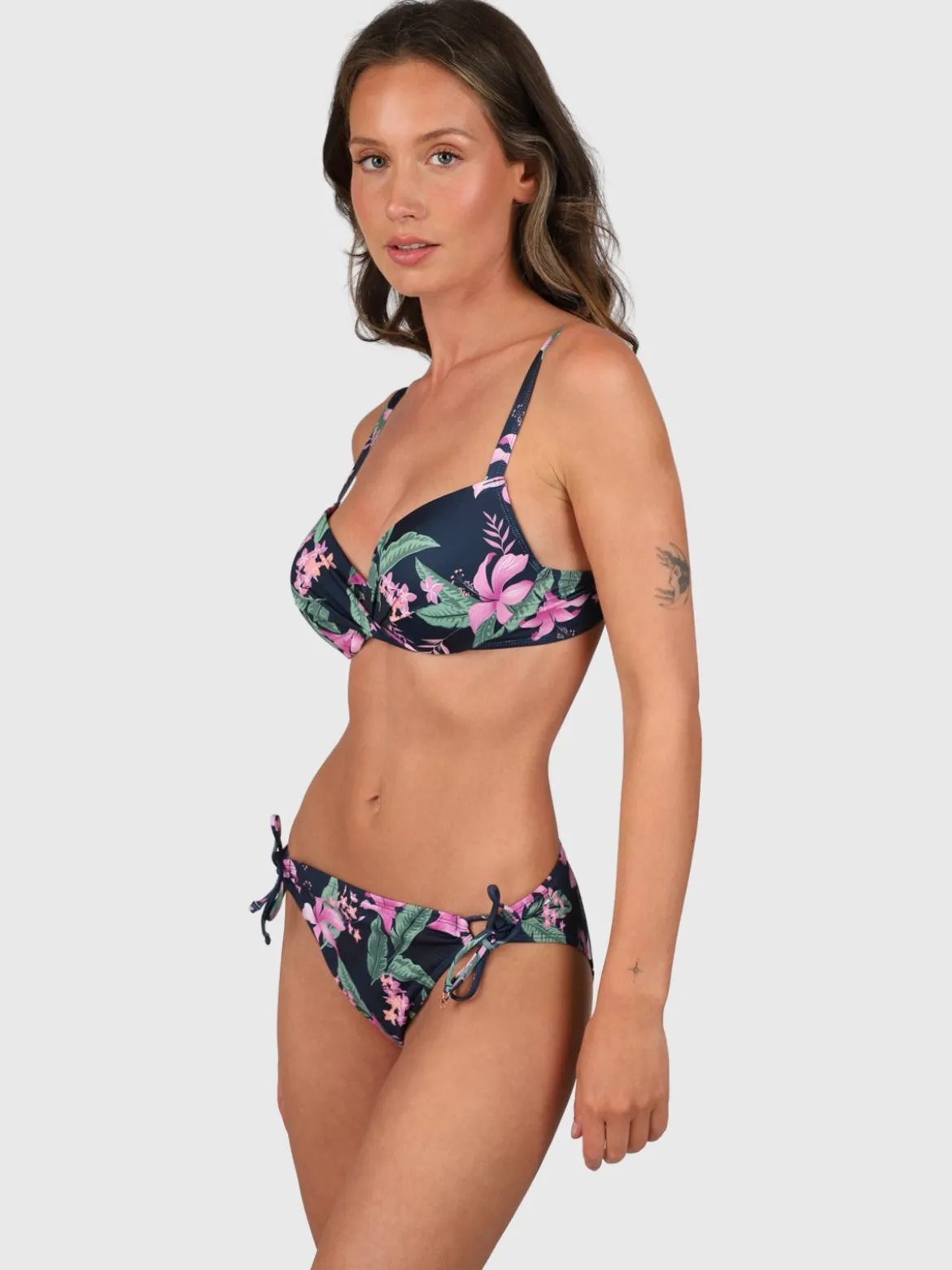 Nolestina-Tropicana Dames Bikinibroekje | Indigo Blue