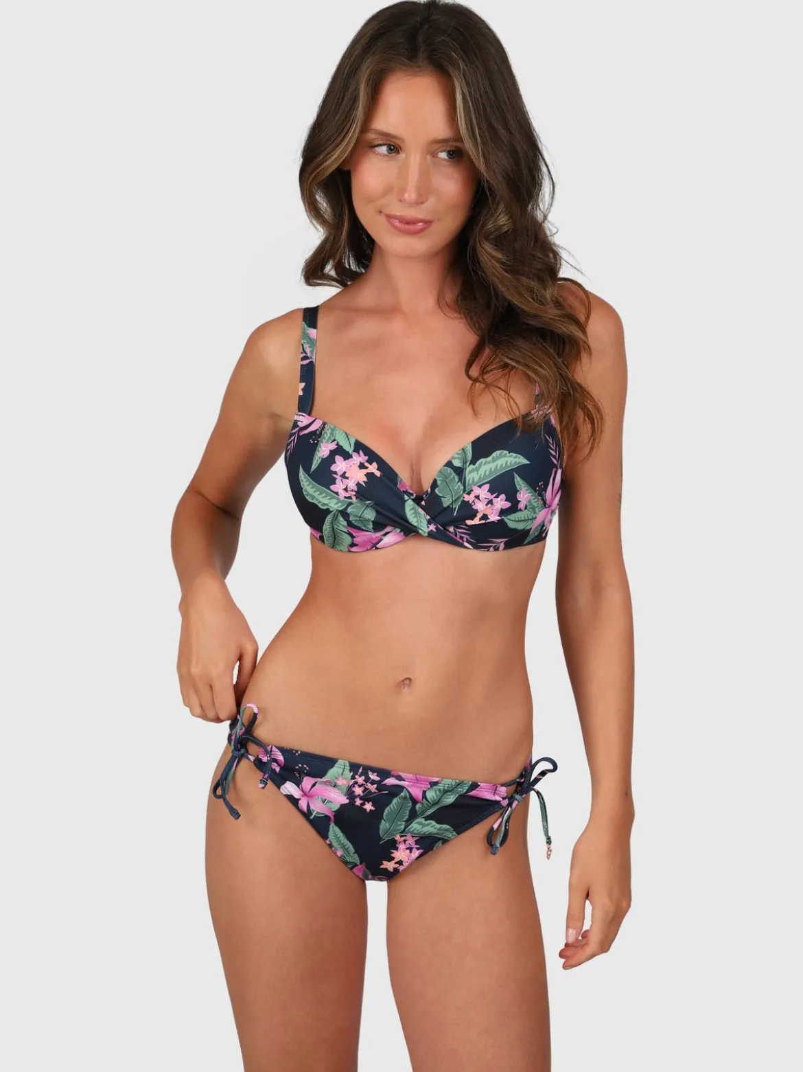 Nolestina-Tropicana Dames Bikinibroekje | Indigo Blue
