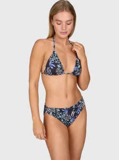 Nolina-Print Dames Bikini Broekje | Zwart