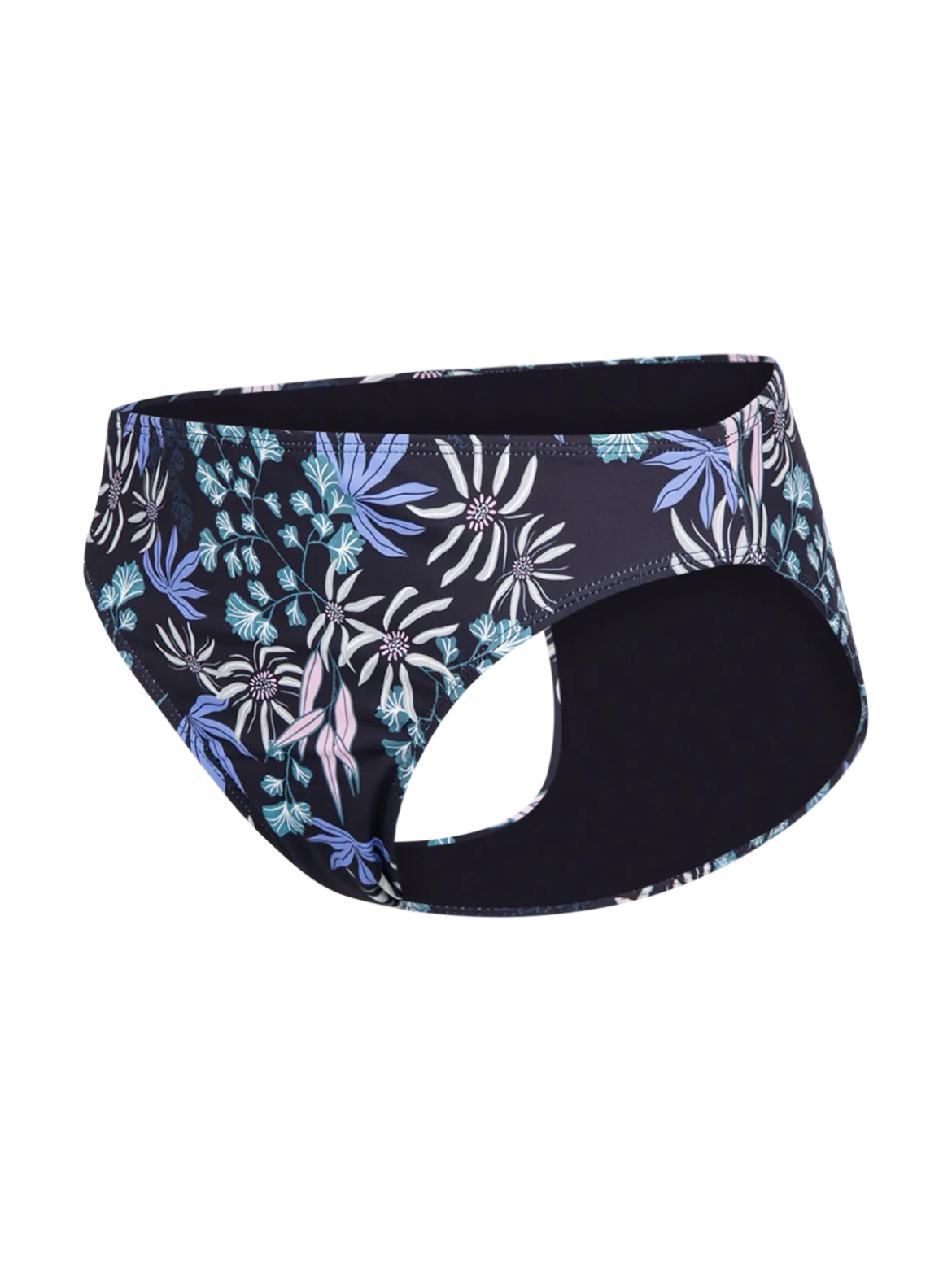 Nolina-Print Dames Bikini Broekje | Zwart