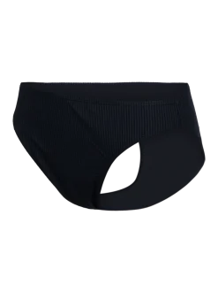 Nolina-Rib Dames Bikini Broekje | Zwart