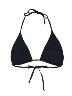 Novalee-Rib Dames Bikini Top | Zwart