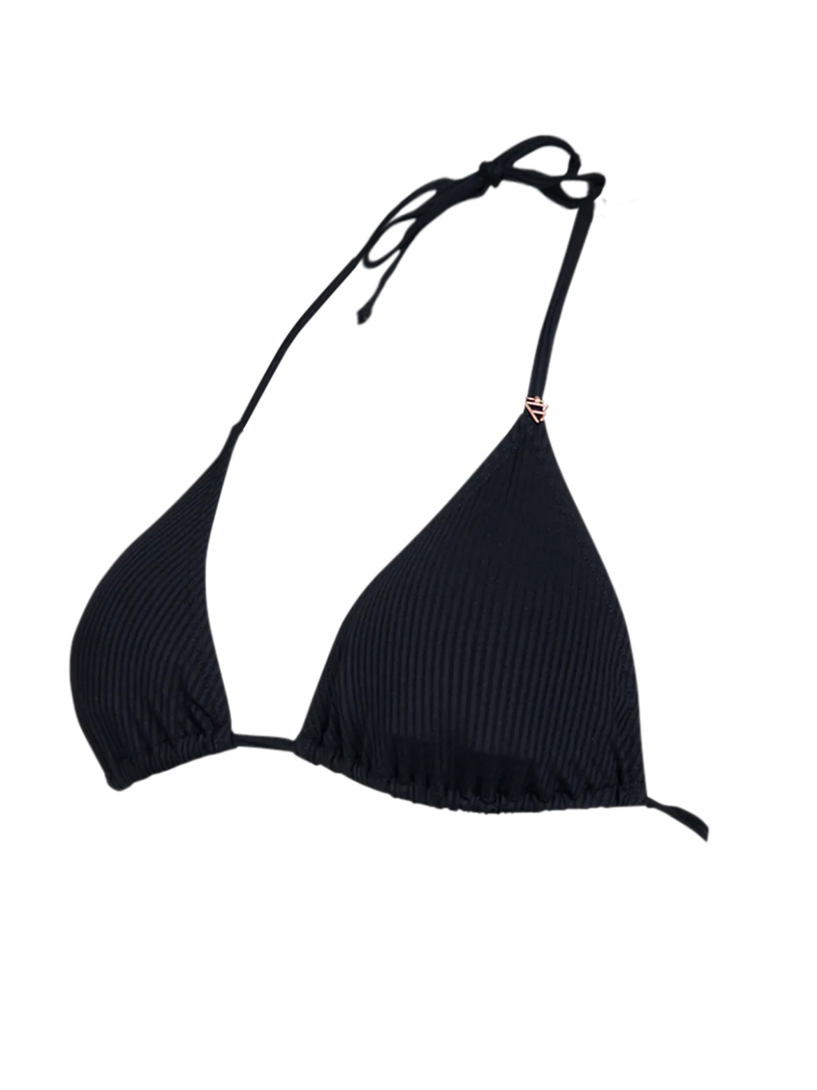 Novalee-Rib Dames Bikini Top | Zwart