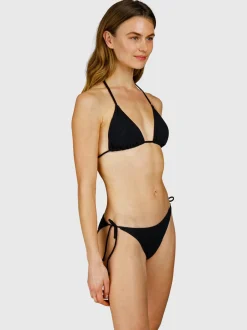 Novalee-Rib Dames Bikini Top | Zwart