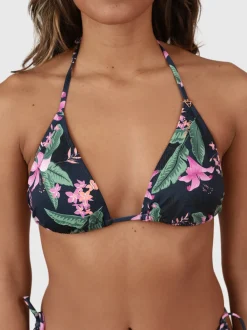 Novalee-Tropicana Dames Triangle Bikini Top | Indigo Blue