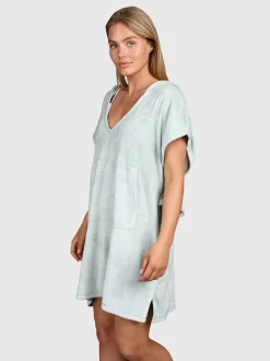 Paige Dames Poncho | Aqua Grey