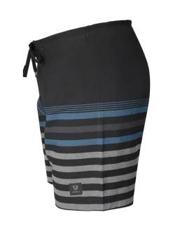 Paitor-Stripe Heren Boardshort | Zwart