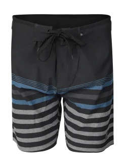Paitor-Stripe Heren Boardshort | Zwart