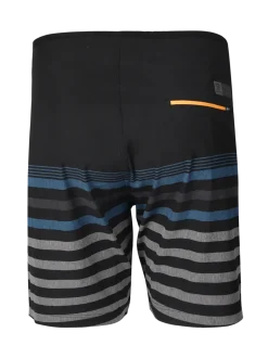 Paitor-Stripe Heren Boardshort | Zwart