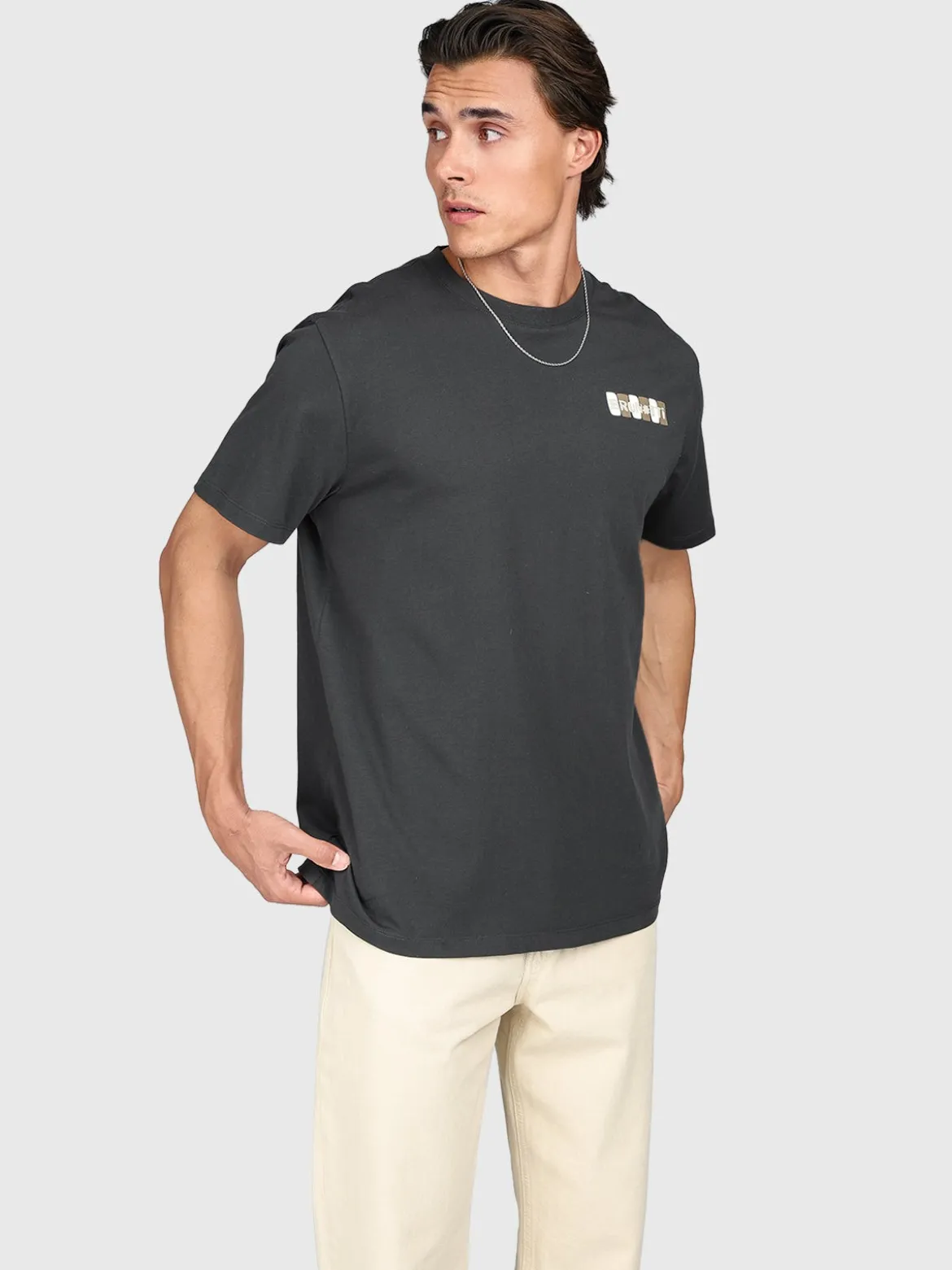 Pietros Heren T-shirt | Pirate Black