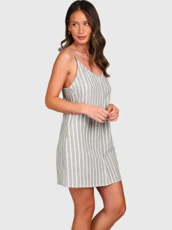 Pixey-Stripe Dames Jurk | Snow