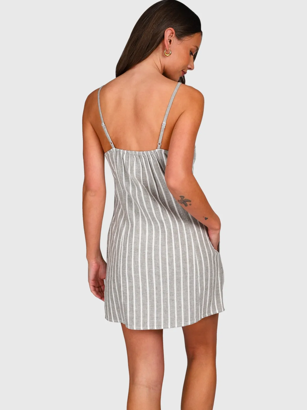 Pixey-Stripe Dames Jurk | Snow