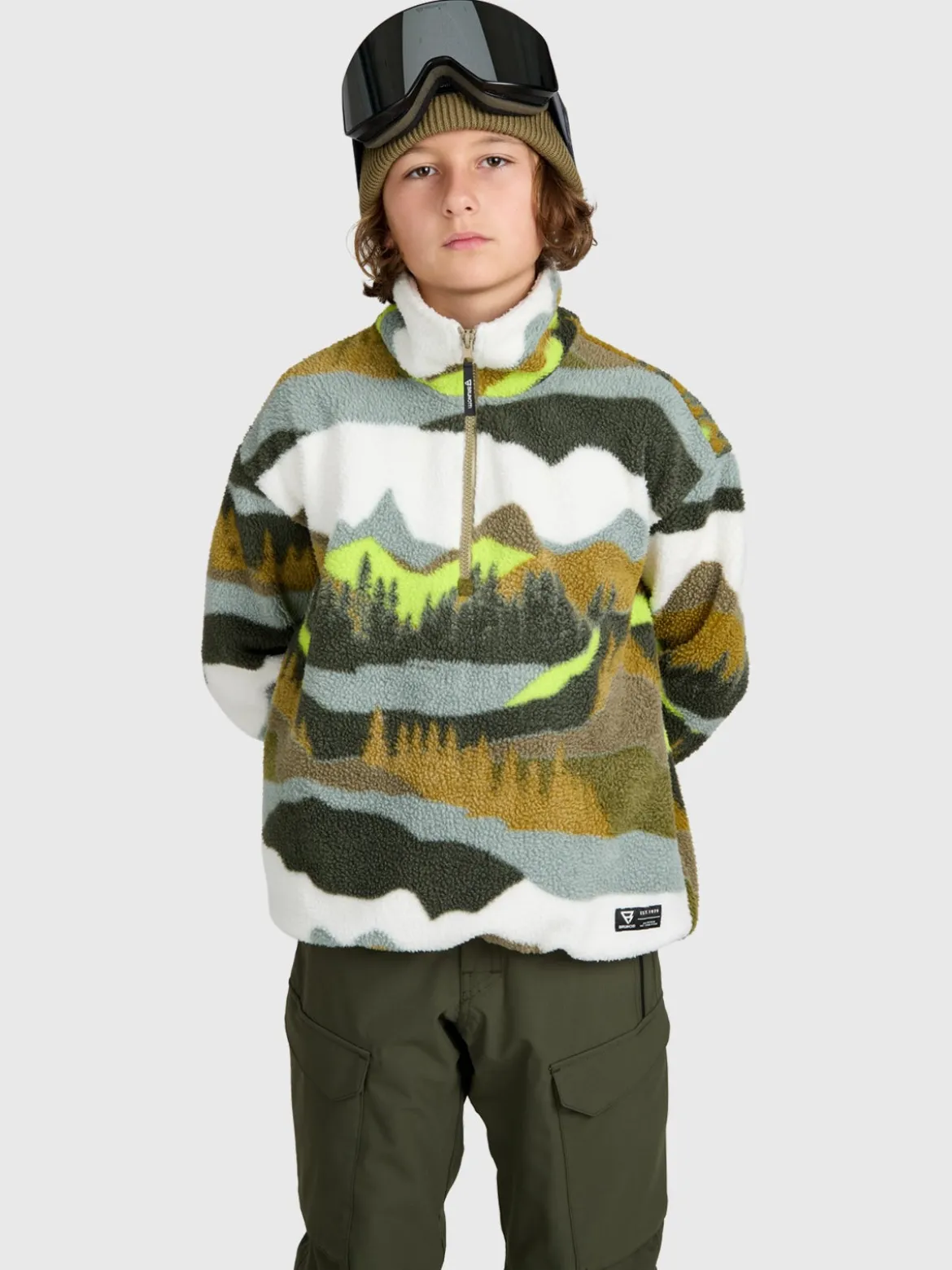 Reggios Boys Urban Fleece | Dusky Green