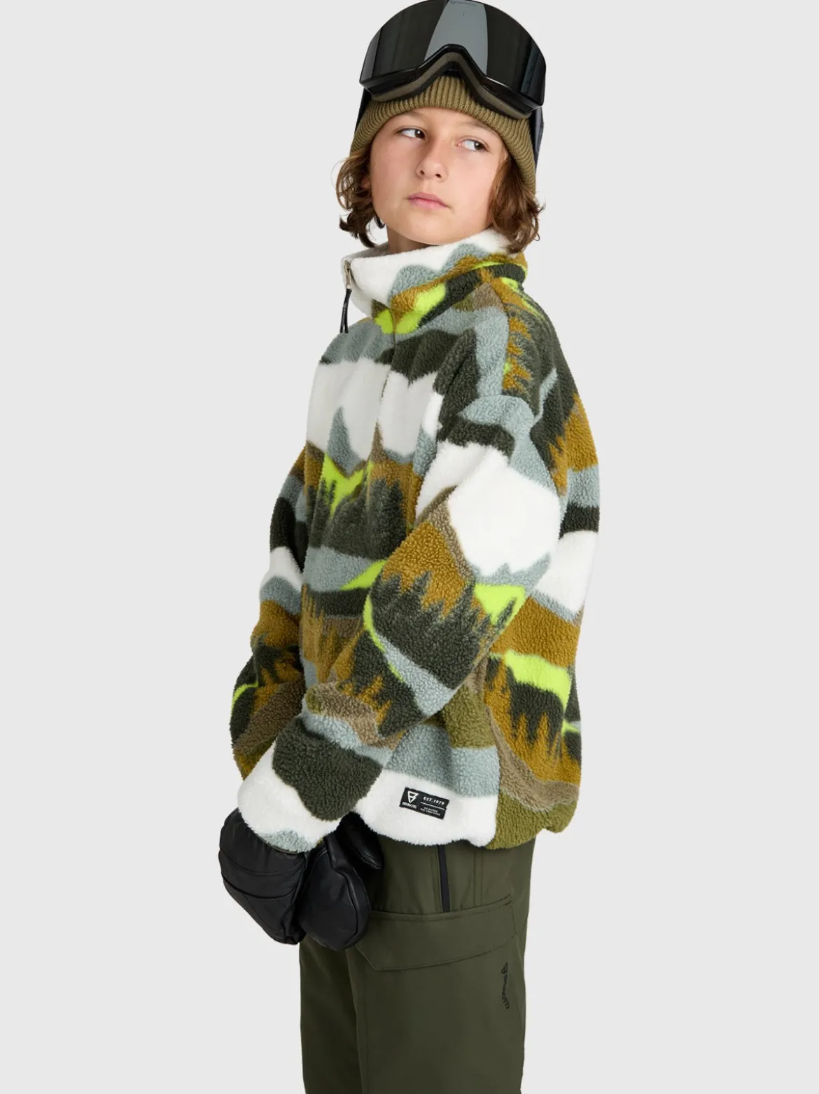 Reggios Boys Urban Fleece | Dusky Green
