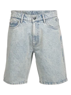 Relaxtime Heren Denim Shorts | Beige Blue Denim