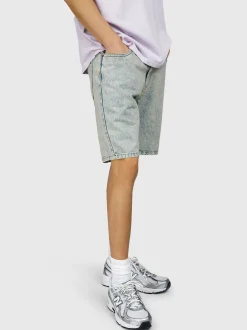 Relaxtime Heren Denim Shorts | Beige Blue Denim