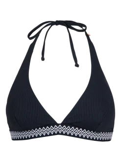 Relay-Rib Dames Bikini Top | Zwart