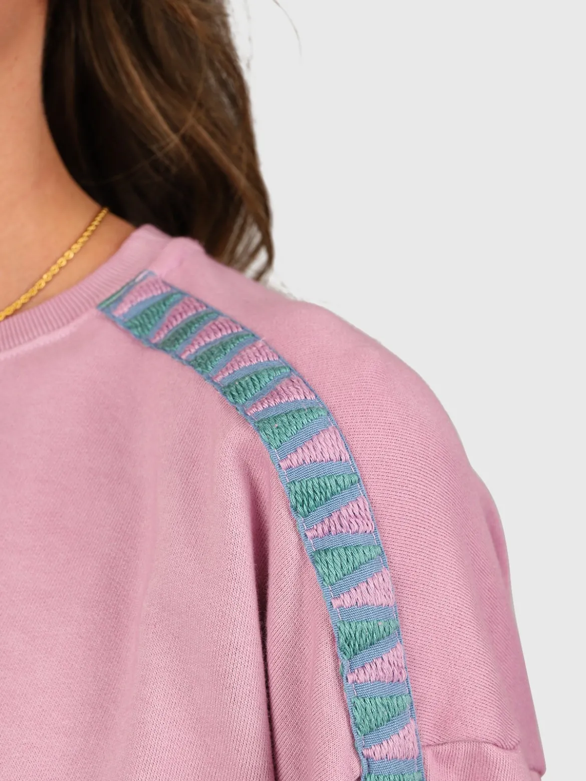 ReWind Dames Sweater | Mauve Mist