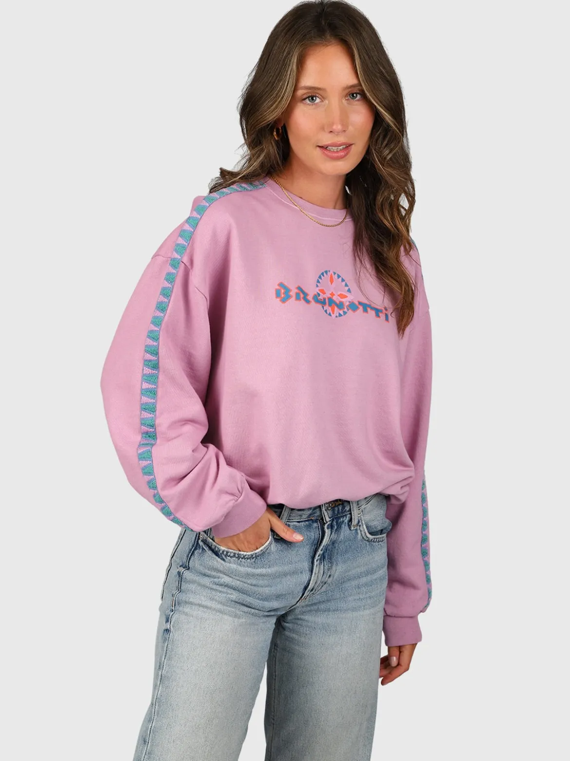 ReWind Dames Sweater | Mauve Mist