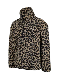 Rezany-Print Girls Snow Fleece | Black