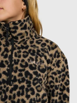Rezany-Print Girls Snow Fleece | Black